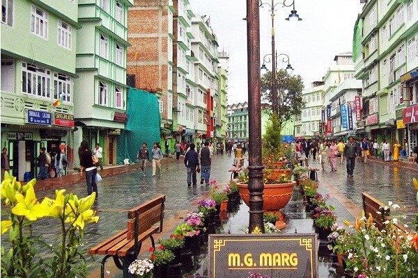 MG Road, Gangtok, Sikkim - India's Cleanest State